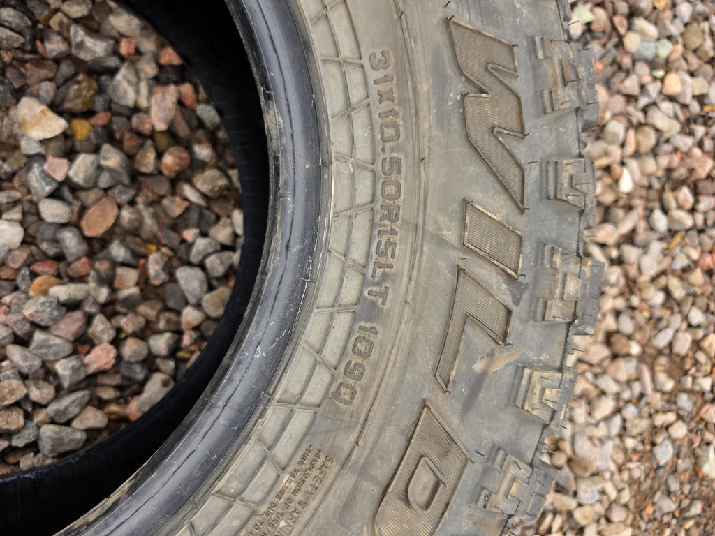 LT31X10.50R15 Single (1 Like New Tire) Falken Wildpeak M/T