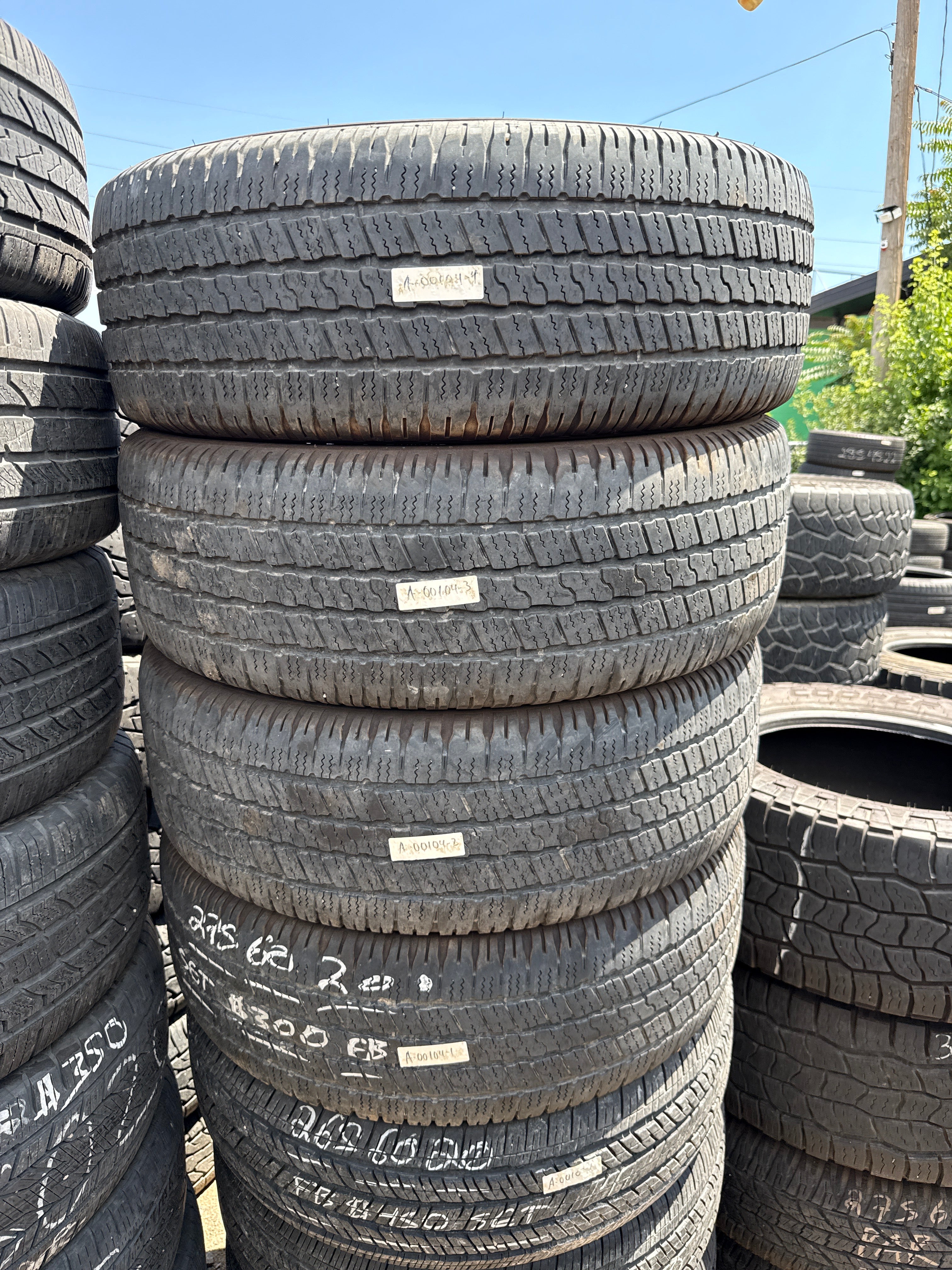 275/60R20 Set (4 Used Tires) Goodyear Wrangler