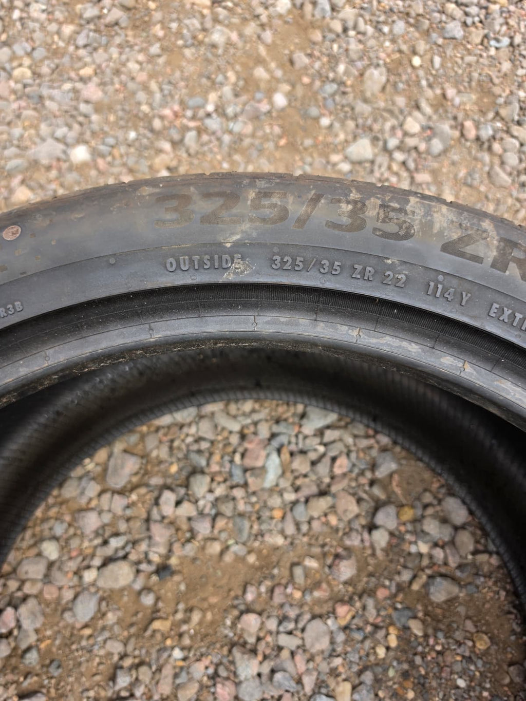 325/35ZR22 Pair (2 Used Tires)  Continental Sport Contact 6