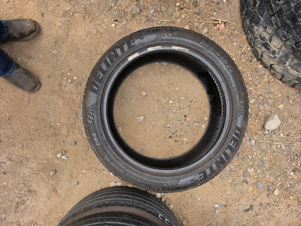 285/45R22 (3 Used Tires)  Delinte Desert Storm