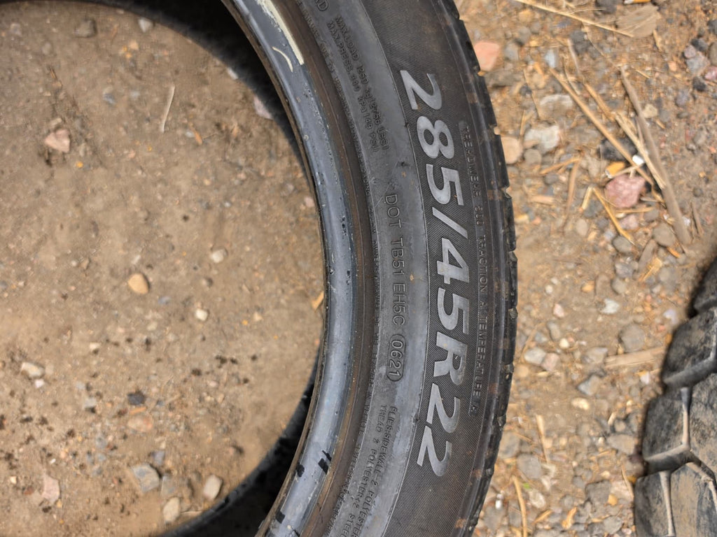 285/45R22 (3 Used Tires)  Delinte Desert Storm