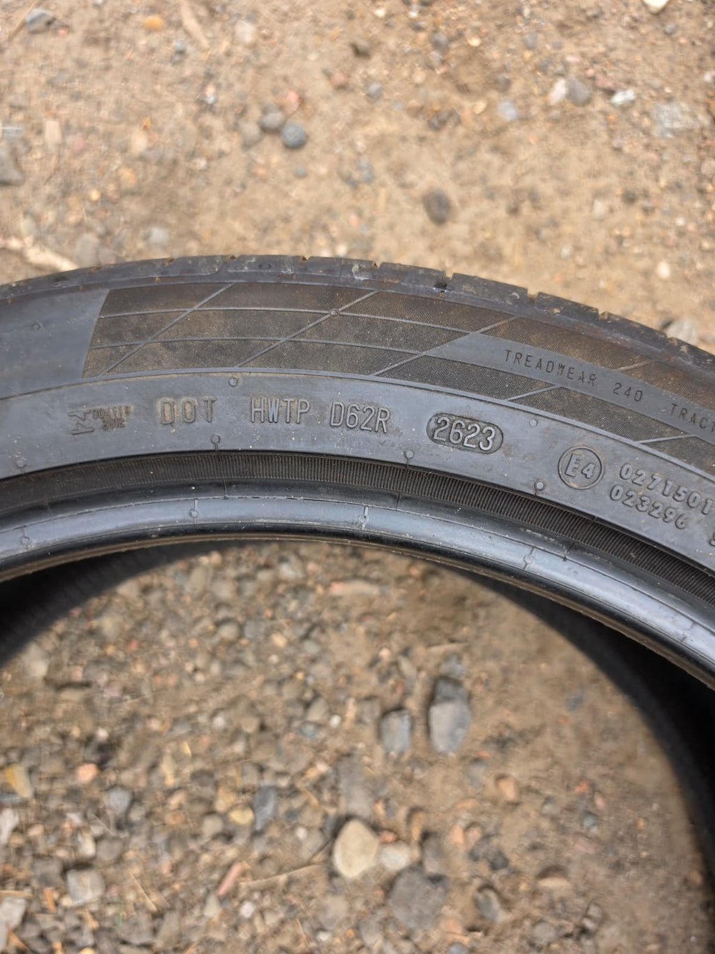 285/40R22 Pair (2 Used Tires) Continental ContiSportContact