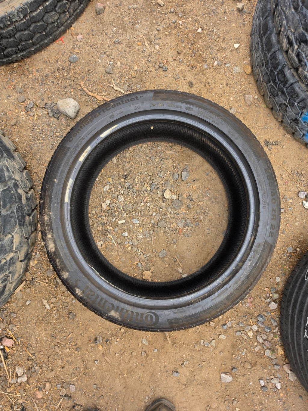 285/40R22 Pair (2 Used Tires) Continental ContiSportContact