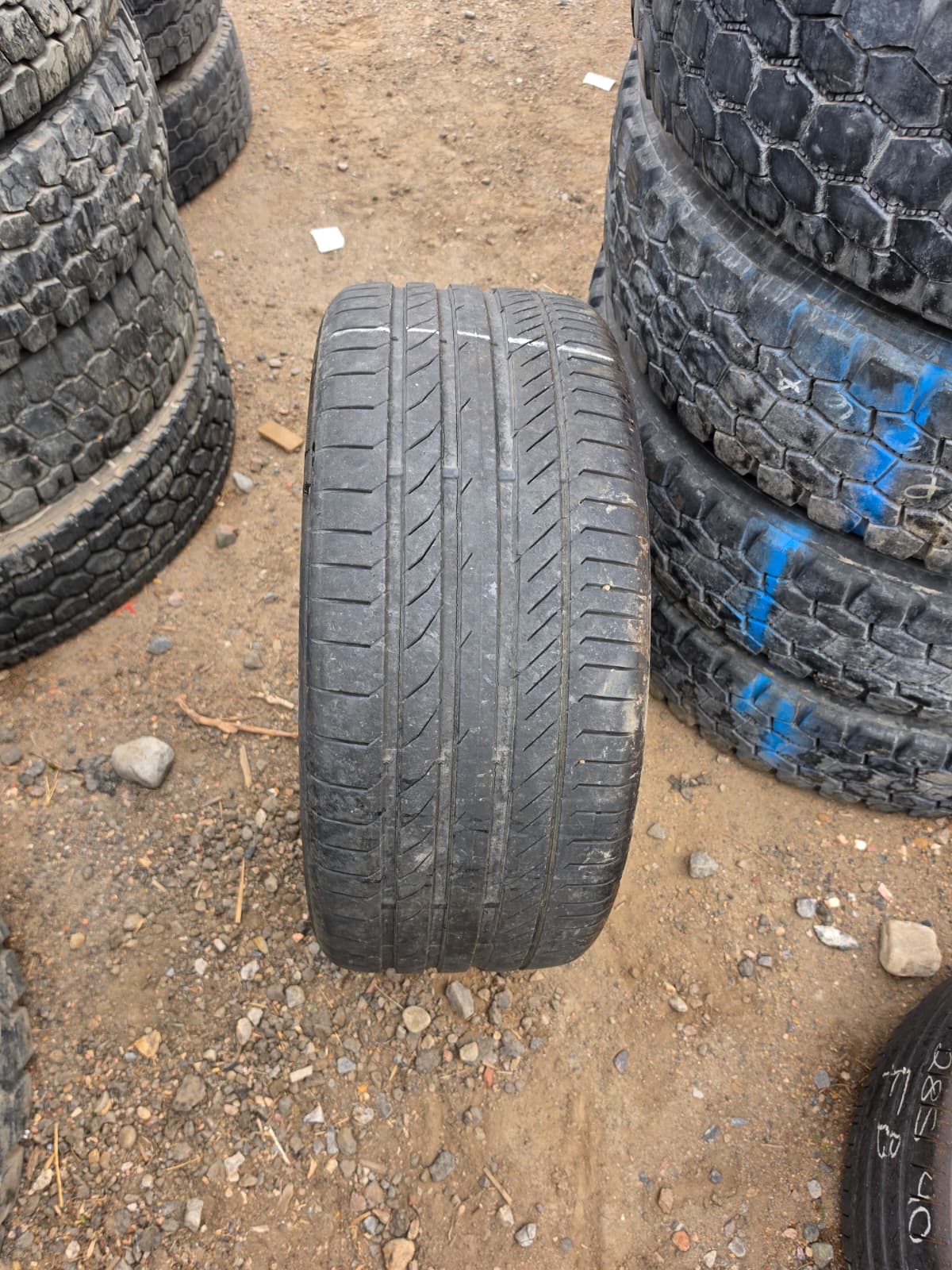 285/40R22 Pair (2 Used Tires) Continental ContiSportContact