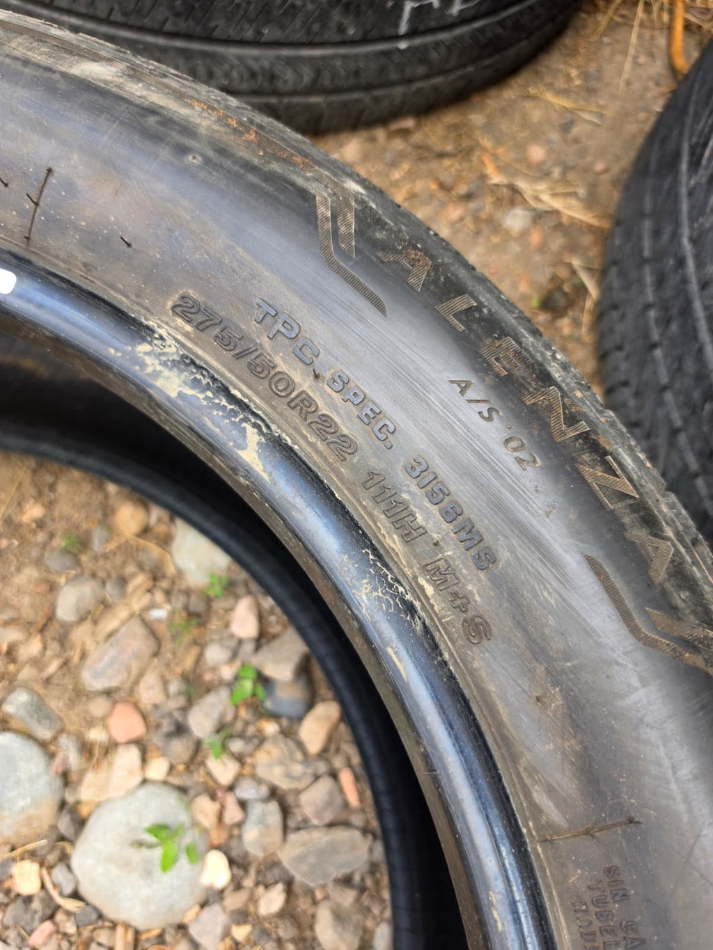 275/50R22 Set (4 Used Tires) Bridgestone Alenza