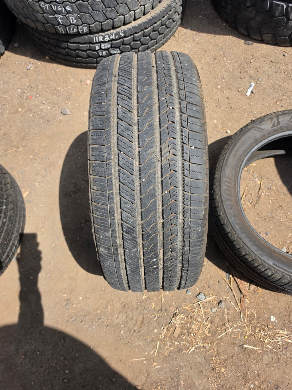 285/45R21 Pair (2 Used Tires) Bridgestone Alenza