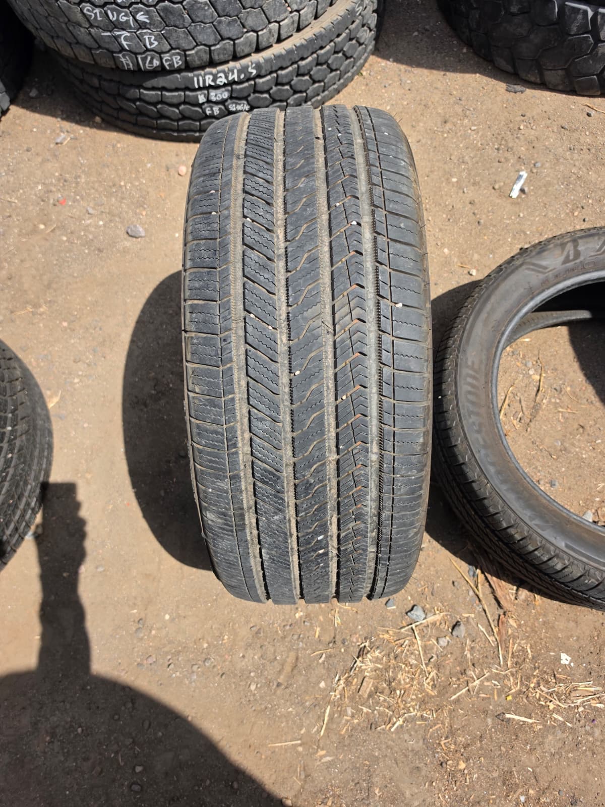 285/45R21 Pair (2 Used Tires) Bridgestone Alenza