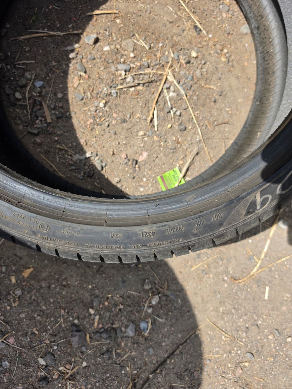 255/35R21 Pair (2 Used Tires)  Pirelli PZero