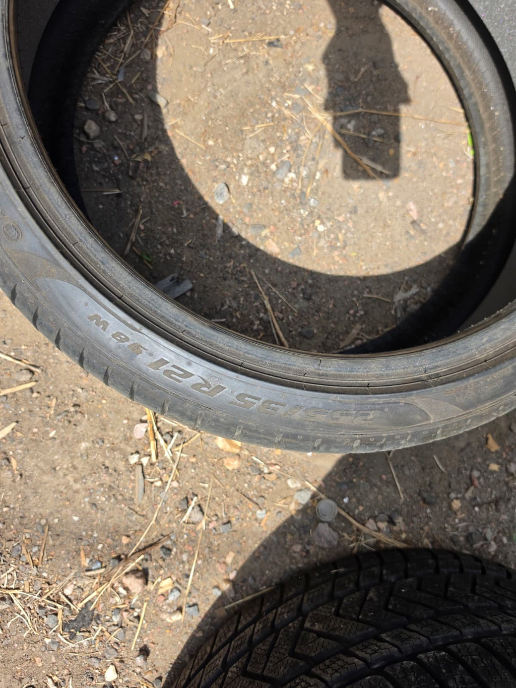255/35R21 Pair (2 Used Tires)  Pirelli PZero