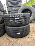 275/40R21 Pair (2 Used Tires) Continental CrossContact