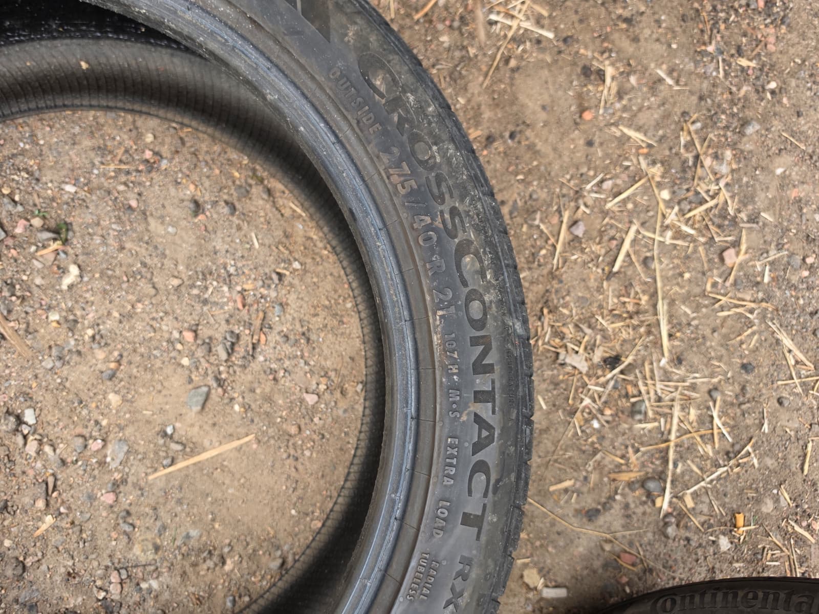275/40R21 Pair (2 Used Tires) Continental CrossContact