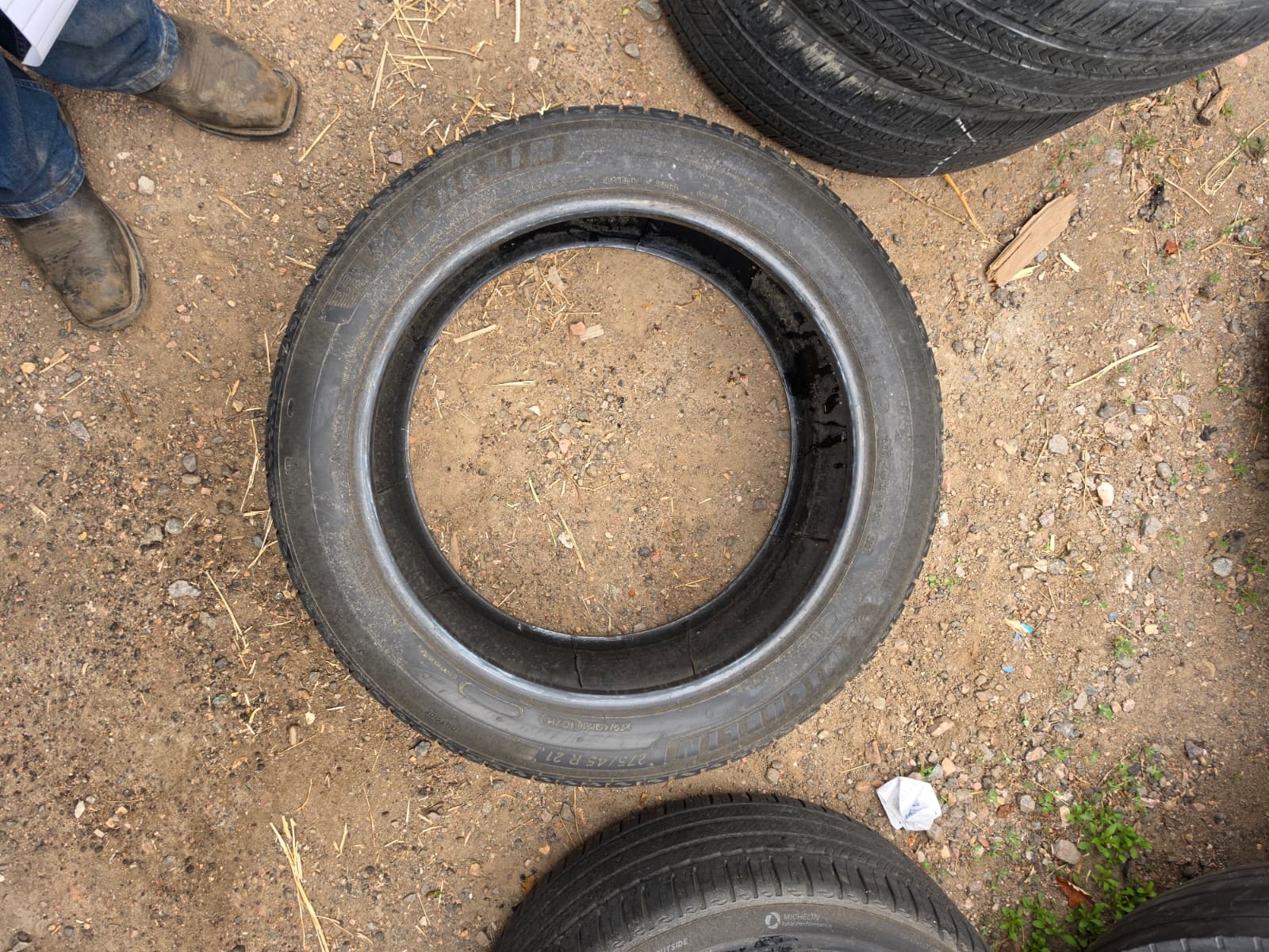 275/45R21 Pair (2 Used Tires) Michelin Primacy Tour