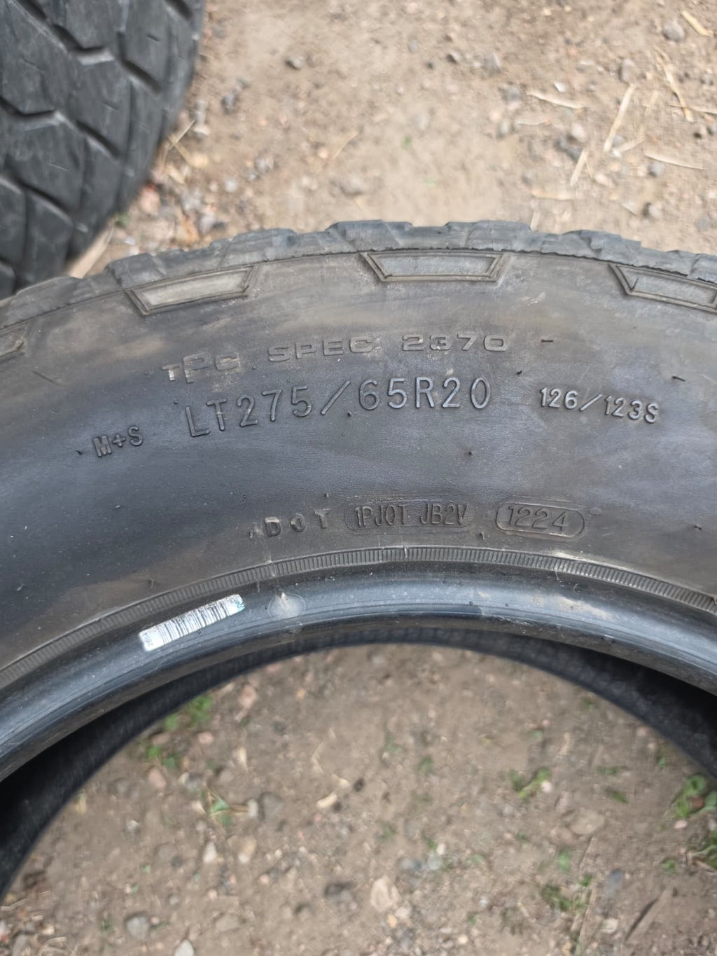 LT275/65R20 Set (4 Used Tires) Goodyear Wrangler T/R