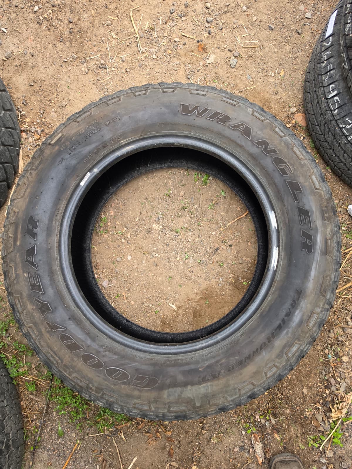 LT275/65R20 Set (4 Used Tires) Goodyear Wrangler T/R
