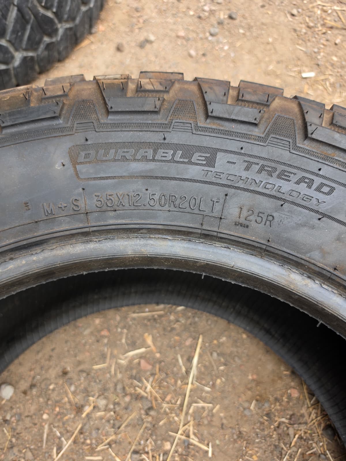 LT35x12.50R20 Pair (2 Used Tires) Cooper Discoverer AT3