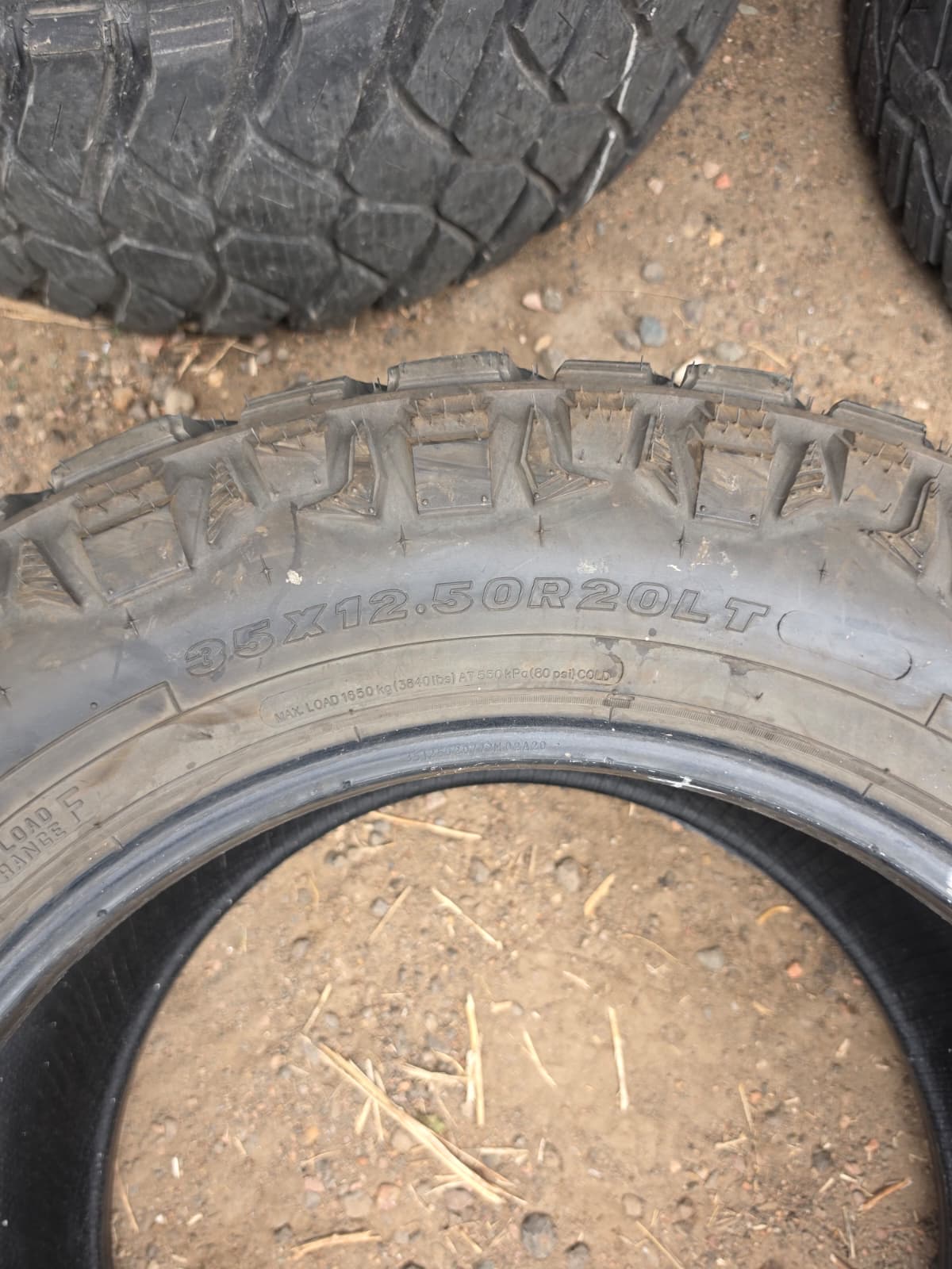 LT35x12.50R20 Set (4 Used Tires) Maxxis Razr