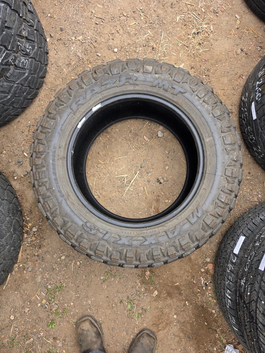 LT35x12.50R20 Set (4 Used Tires) Maxxis Razr