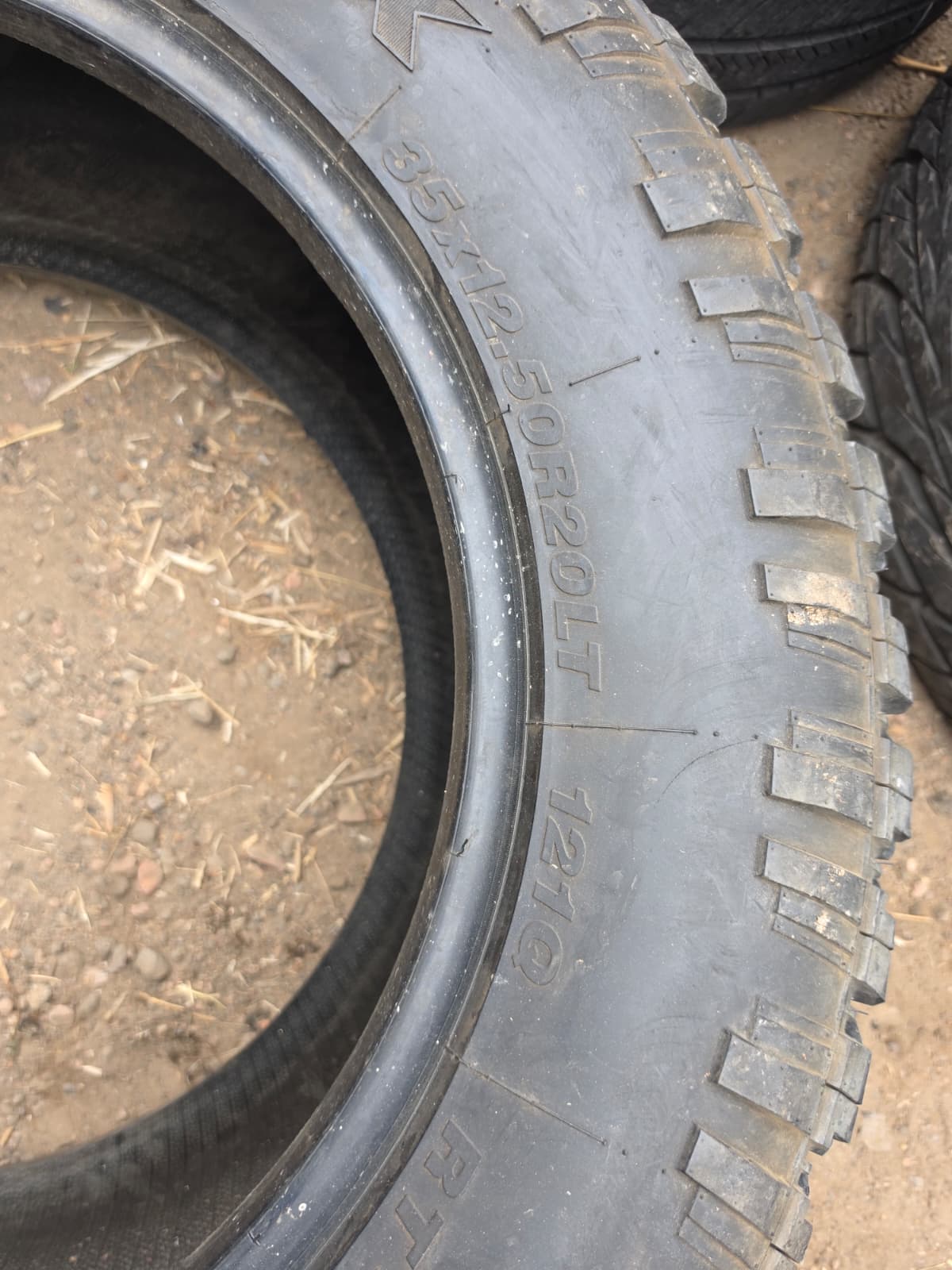 LT35x12.50R20 Pair (2 Used Tires) SuperMax R/T RT-1