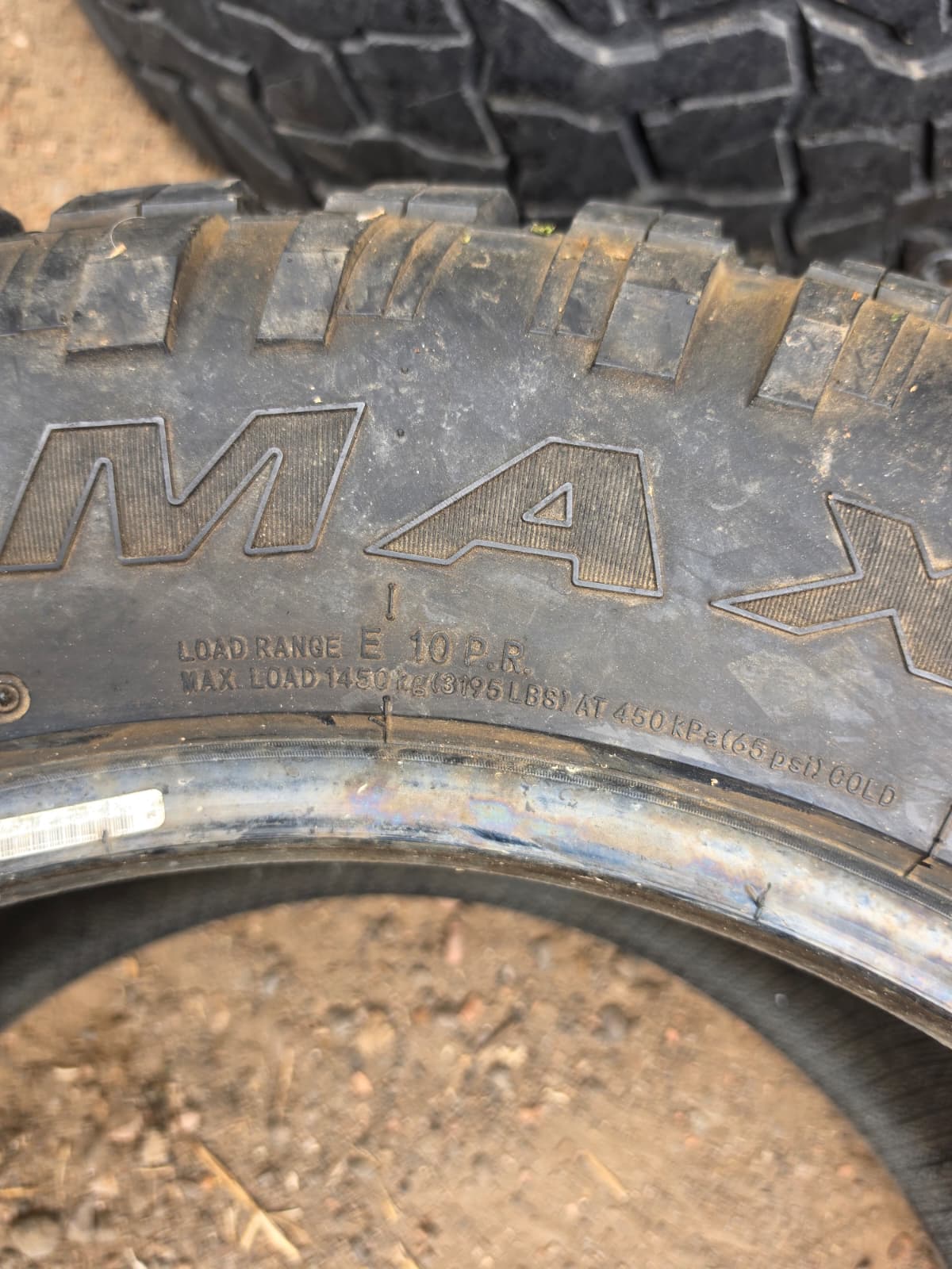 LT35x12.50R20 Pair (2 Used Tires) SuperMax R/T RT-1