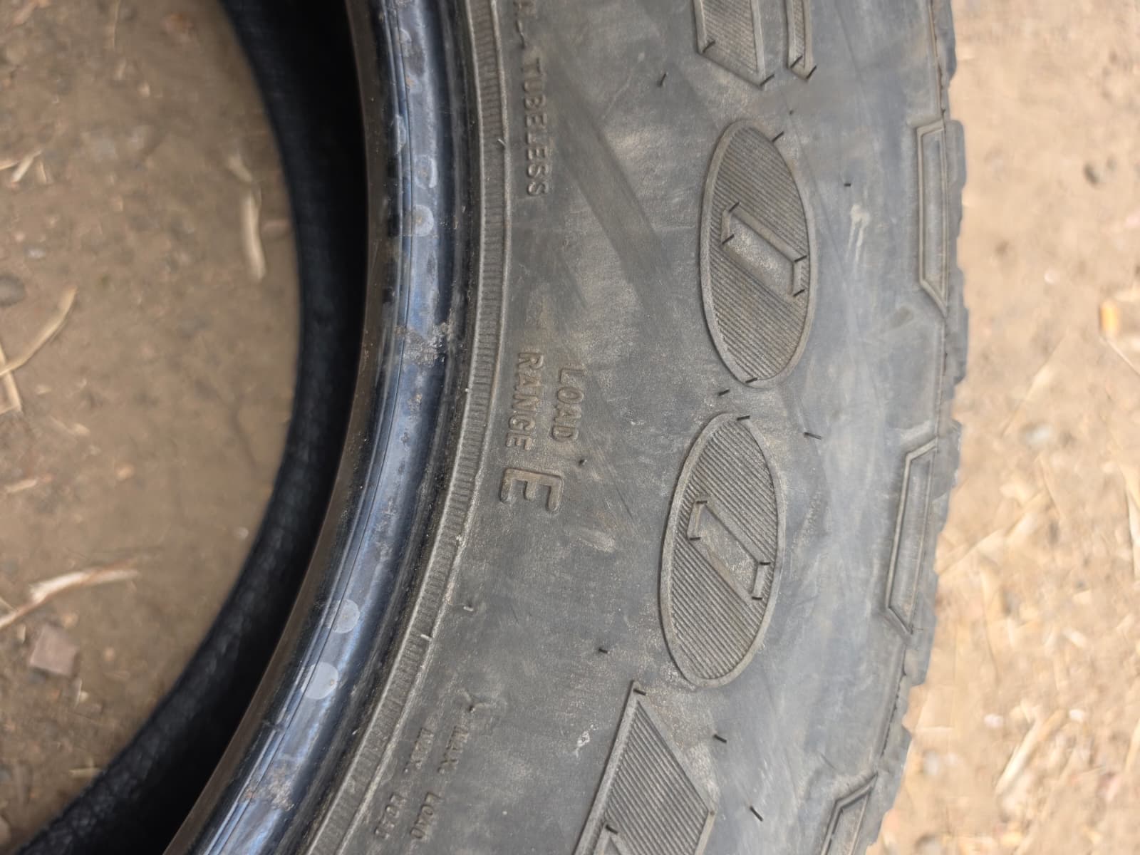 LT275/65R20 Pair (2 Used Tires) Goodyear Wrangler T/R