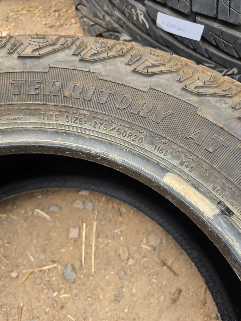 275/60R20 Set (4 Used Tires) Goodyear Wrangler Territory AT