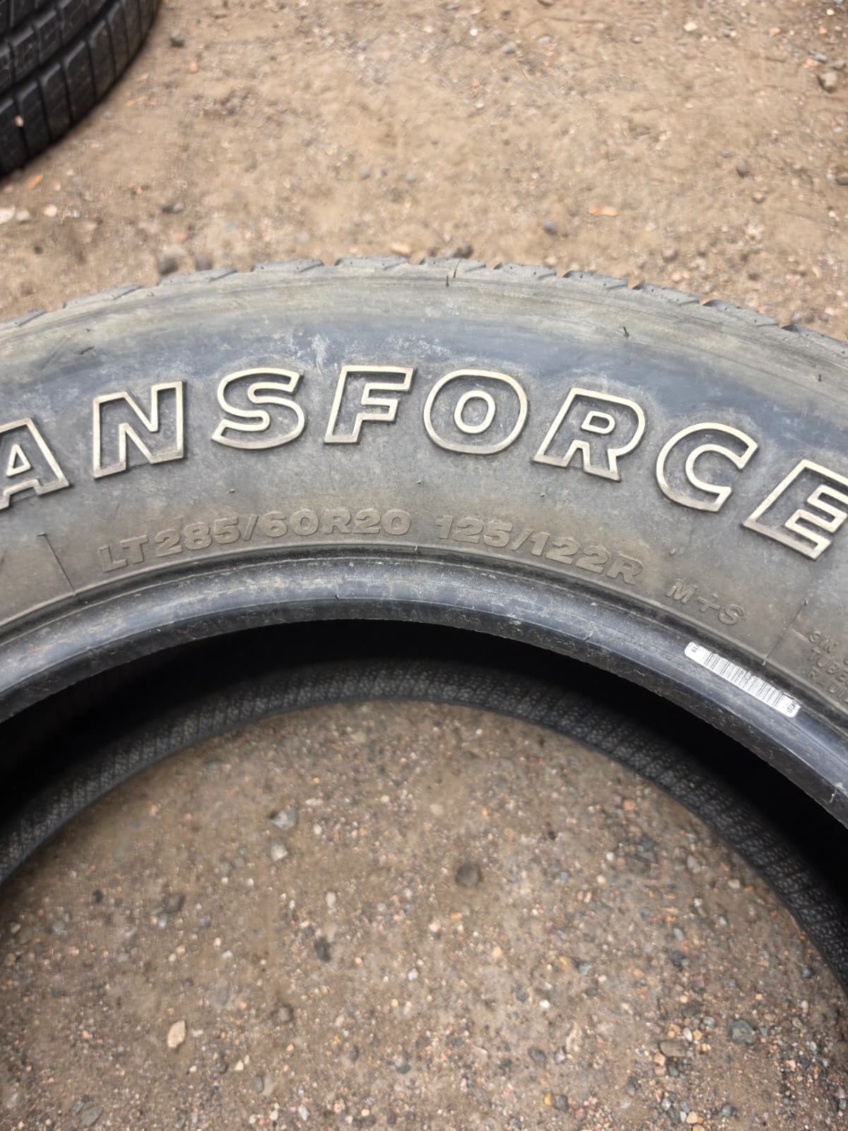 LT285/60R20 Set (4 Used Tires) FireStone Transforce AT