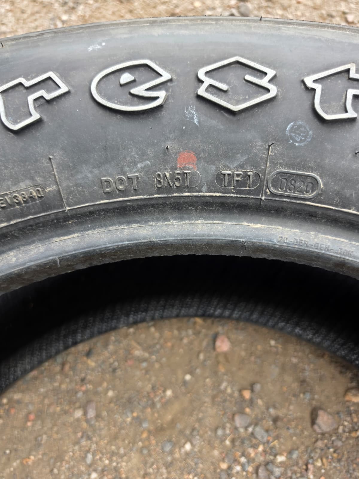 LT285/60R20 Set (4 Used Tires) FireStone Transforce AT