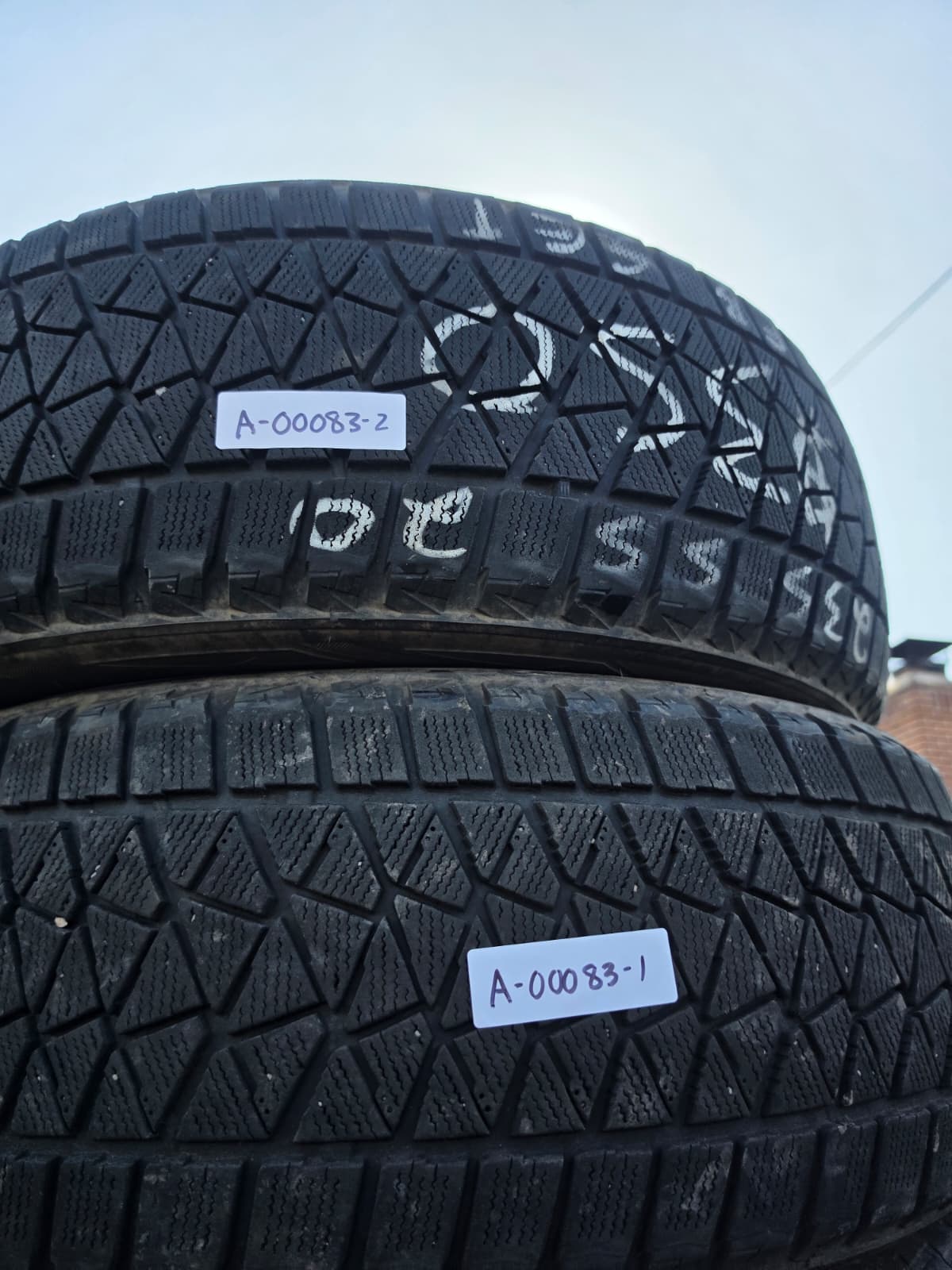 235/55R20 Set (4 Used Tires) Bridgestone Blizzak