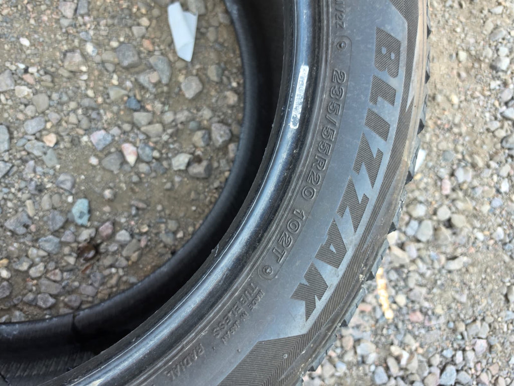 235/55R20 Set (4 Used Tires) Bridgestone Blizzak