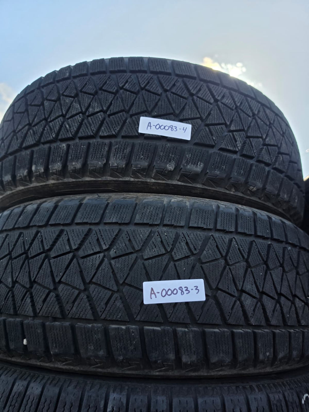 235/55R20 Set (4 Used Tires) Bridgestone Blizzak