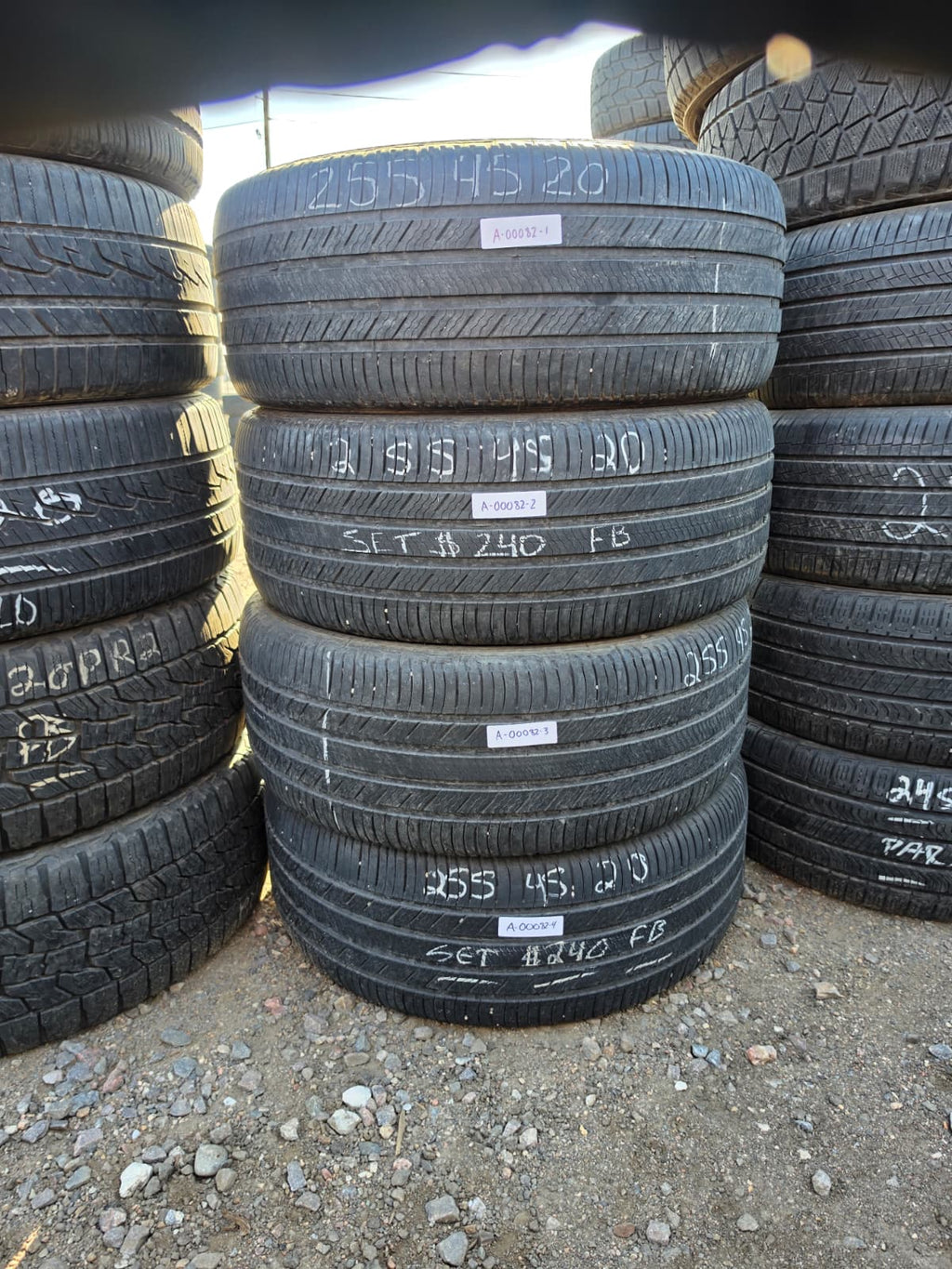 255/45R20 Set (4 Used Tires) Michelin Premier LTX