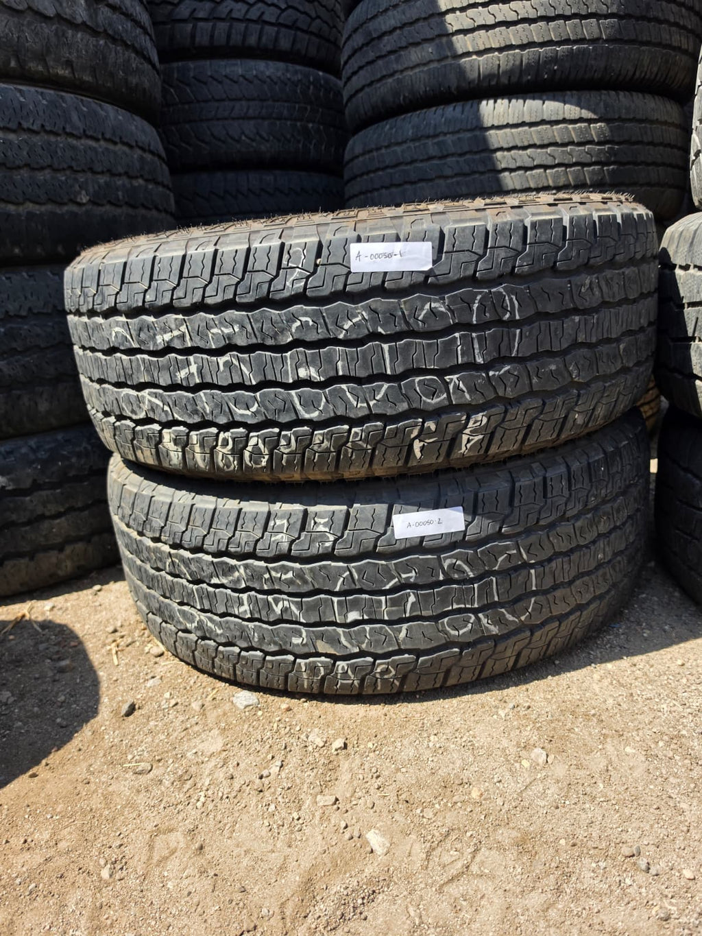 275/60R20 Pair (2 Used Tires) Goodyear Wrangler