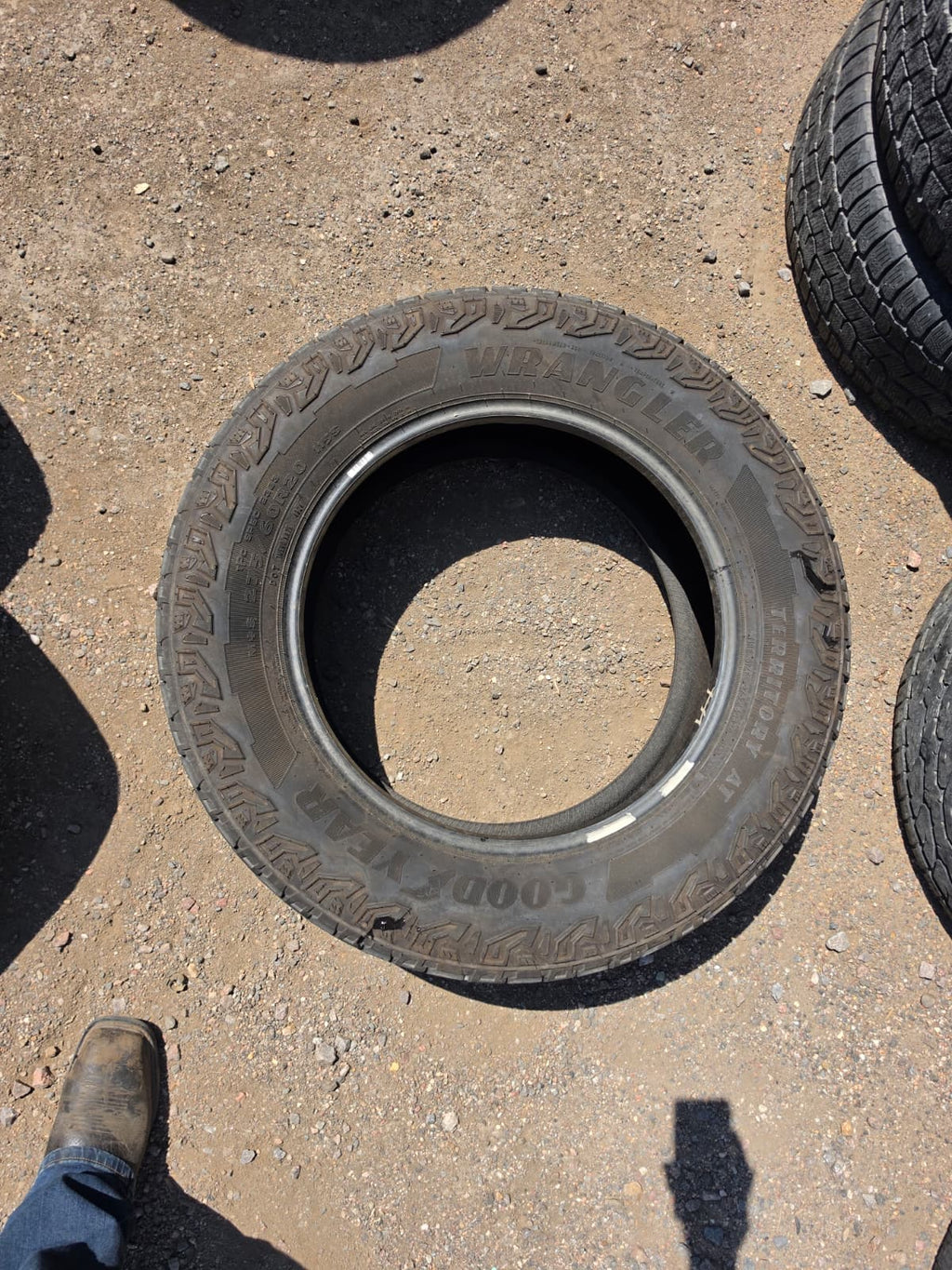 275/60R20 Pair (2 Used Tires) Goodyear Wrangler