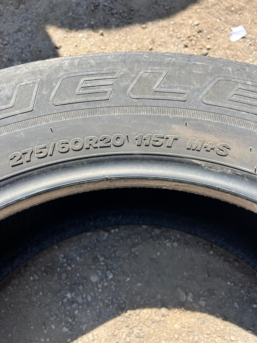 275/60R20 (3 Used Tires) Bridgestone Dueller