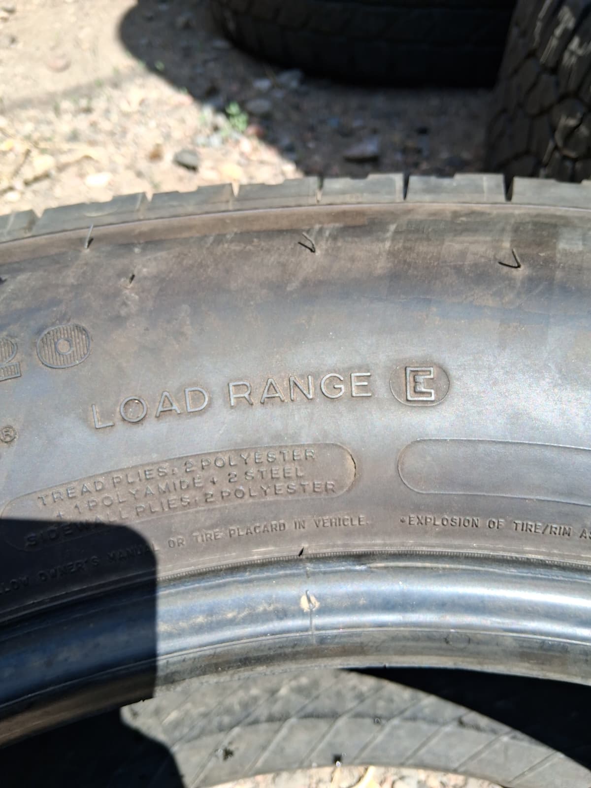 LT275/65R20 Set (4 Used Tires) Michelin LTX A/T 2