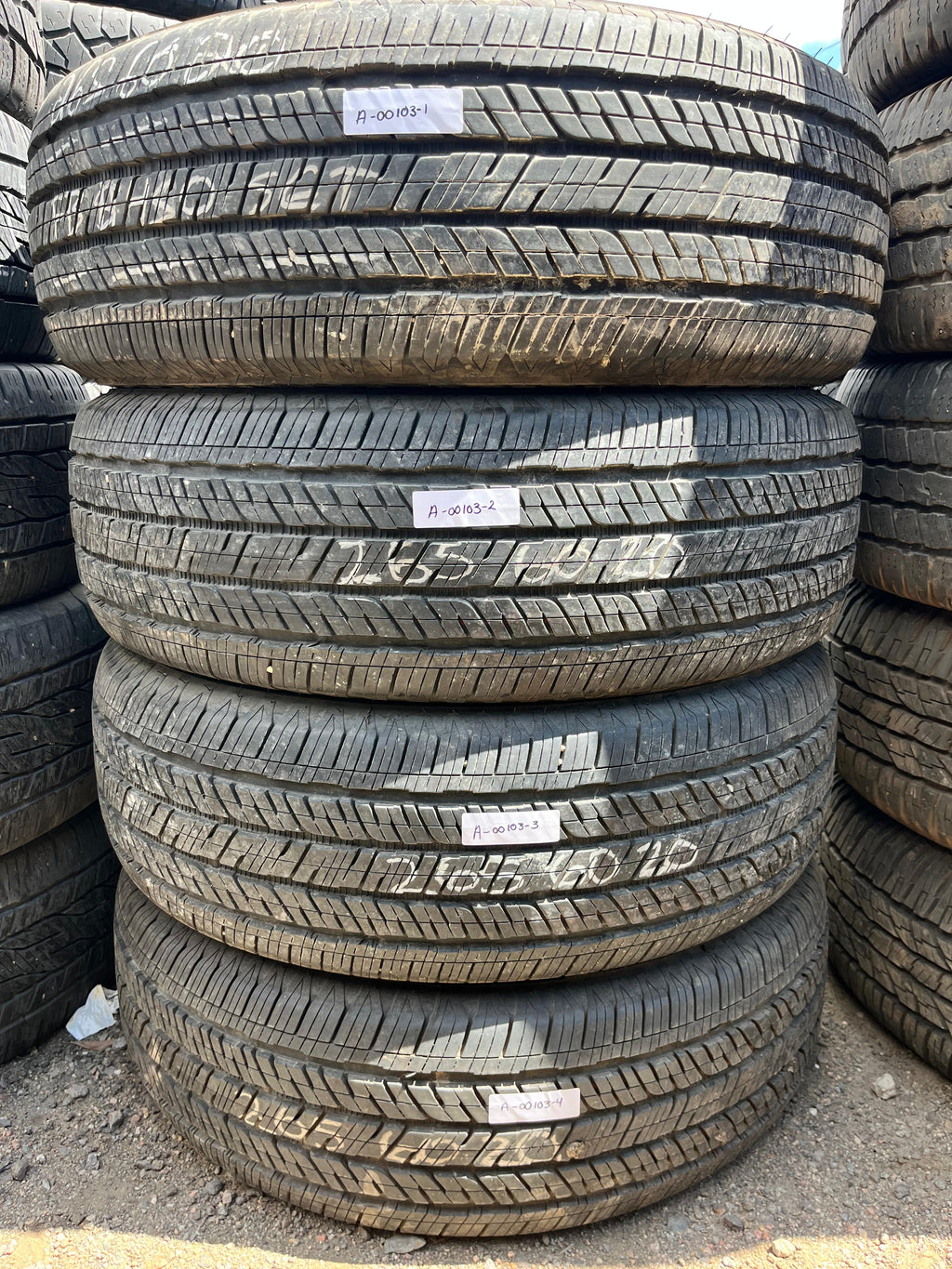 265/60R20 Set (4 Used Tires) Bridgstone Dueller