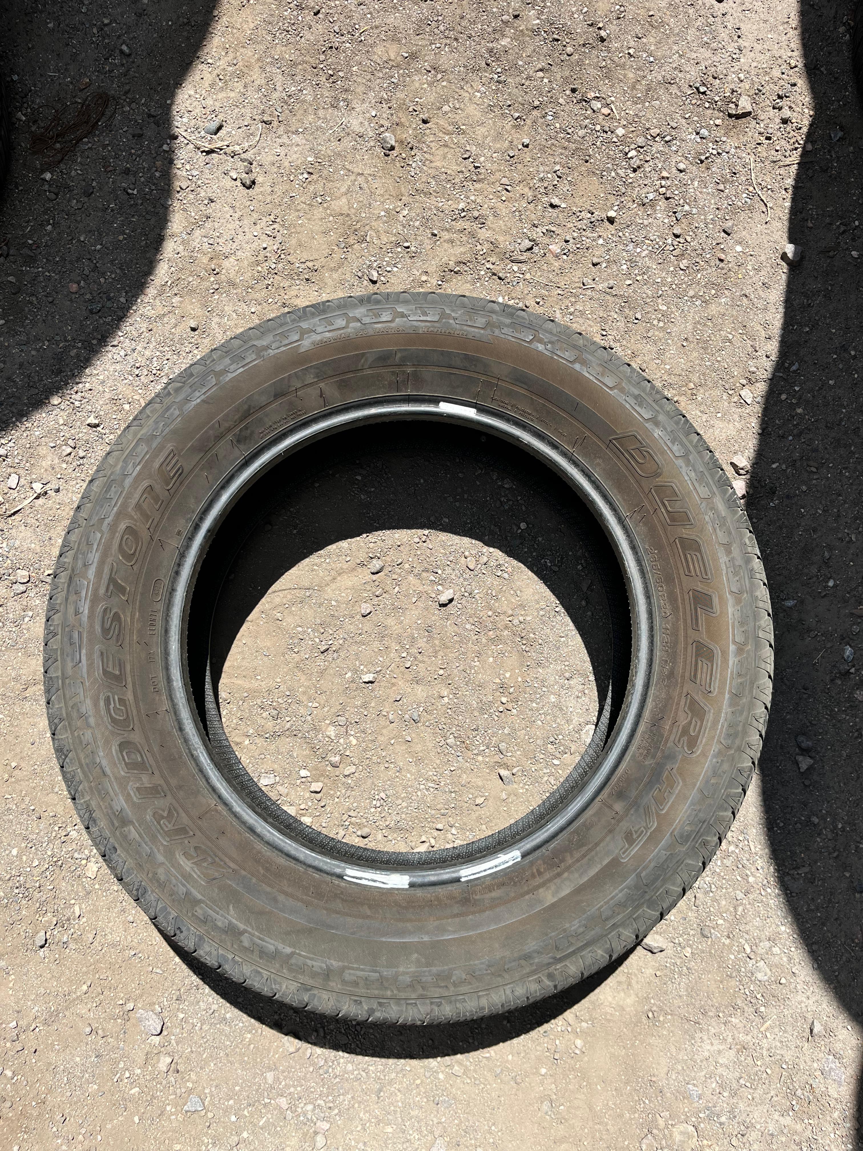 265/60R20 Set (4 Used Tires) Bridgstone Dueller