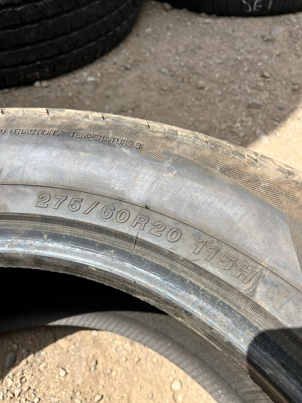 275/60R20 Pair (2 Used Tires) Yokohama Geolandar