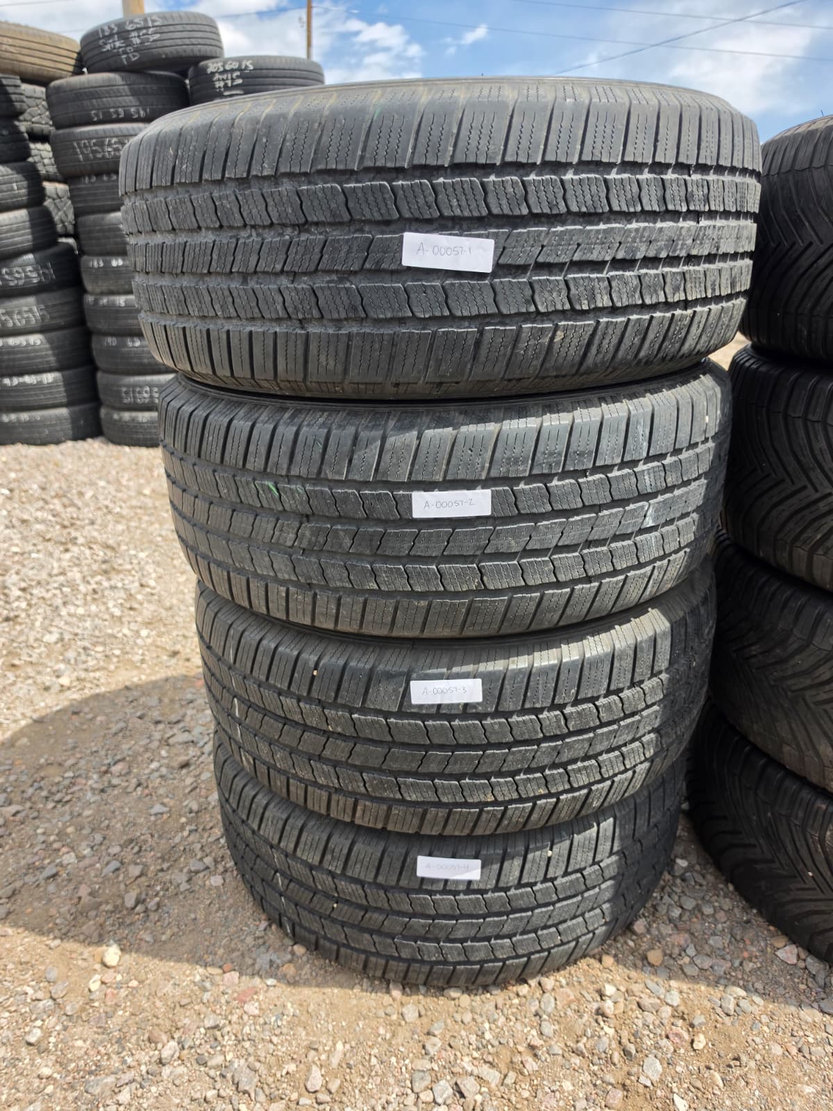 255/50R20 Set (4 Used Tires) Michelin Defender LTX