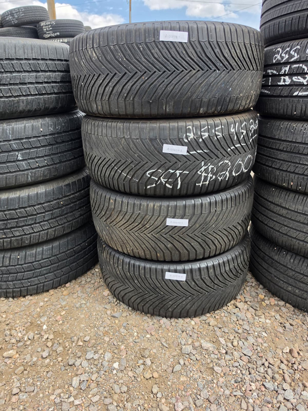 255/45R20 Set (4 Used Tires) Michelin Cross Climate