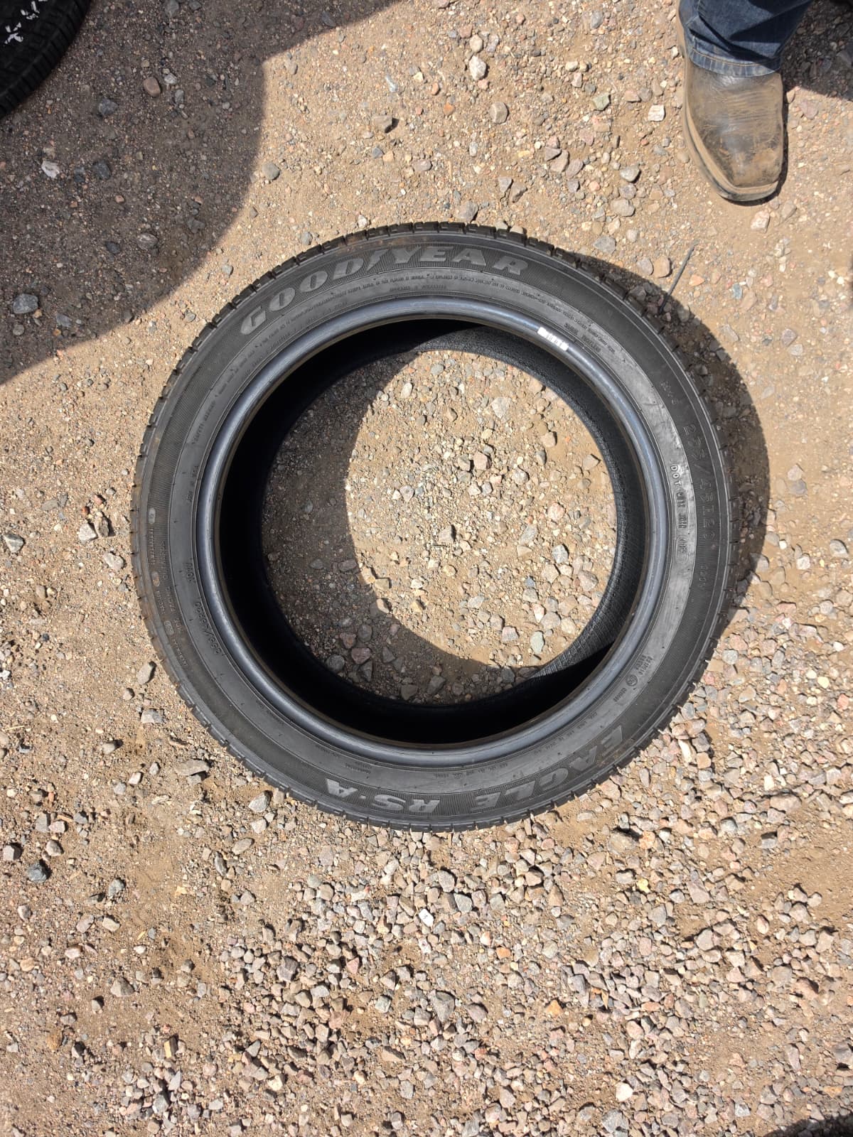 255/45R20 Set (4 Used Tires) Goodyear Eagle RS-A