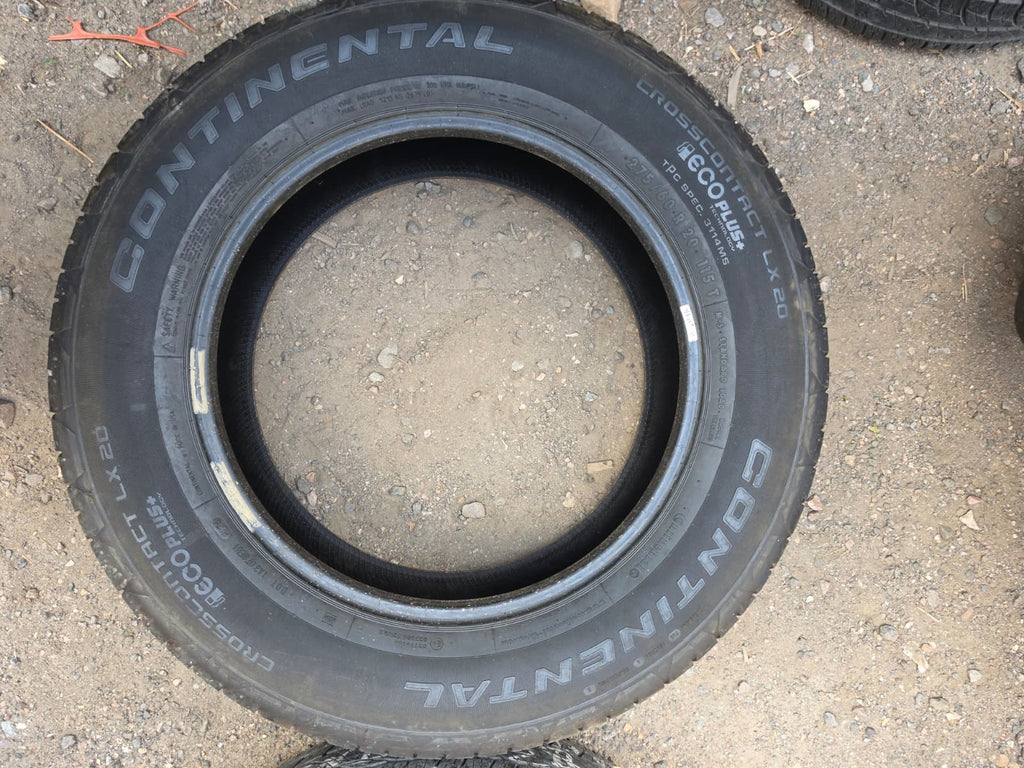 275/60R20 Pair (2 Used Tires) Continental CrossContact LX20