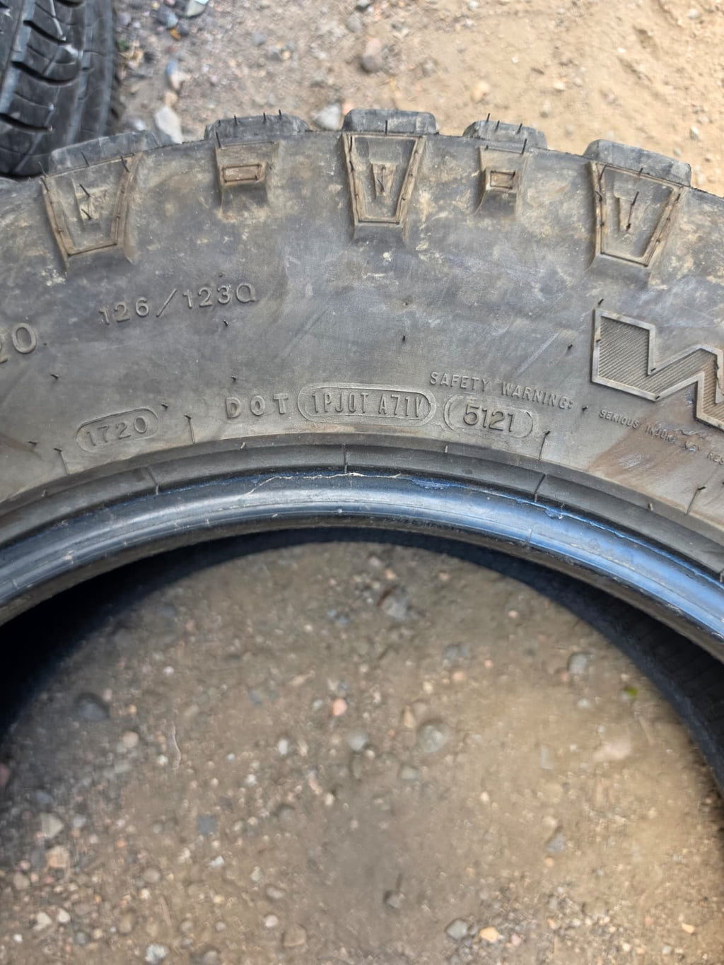 LT275/65R20 Pair (2 Used Tires) Goodyear Wrangler Duratrac