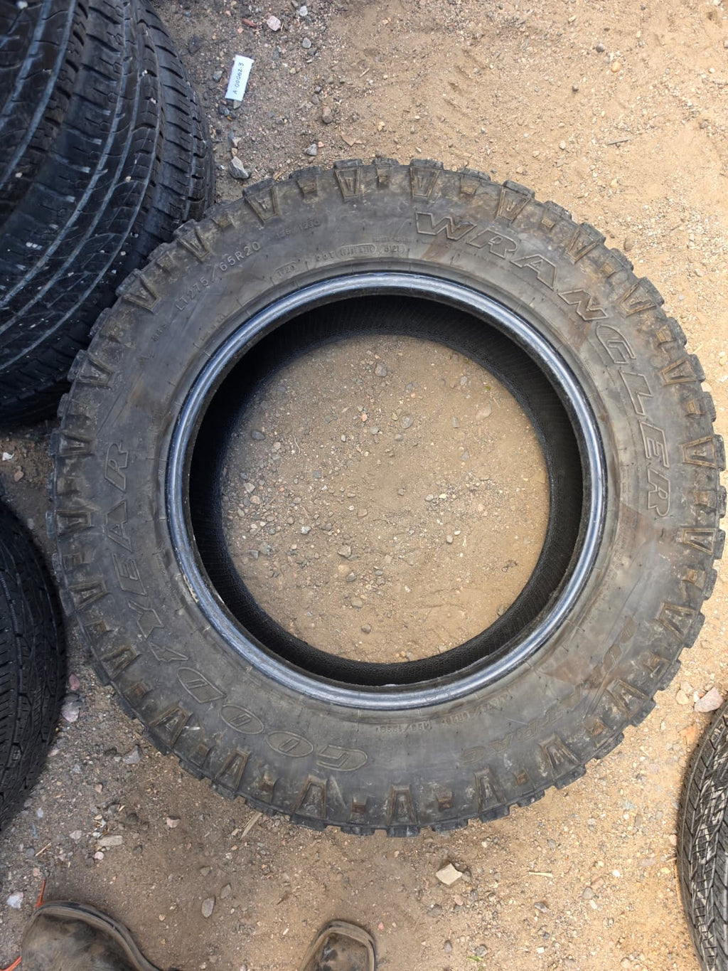 LT275/65R20 Pair (2 Used Tires) Goodyear Wrangler Duratrac