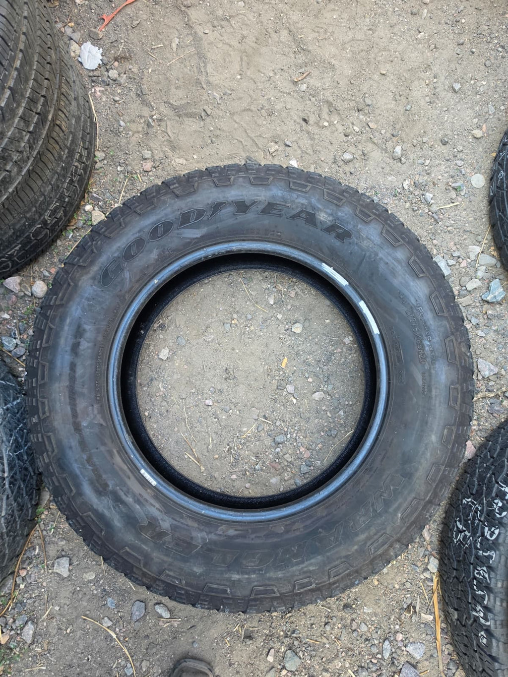 LT275/65R20 Set (4 Used Tires) Goodyear Wrangler Trail Runner AT