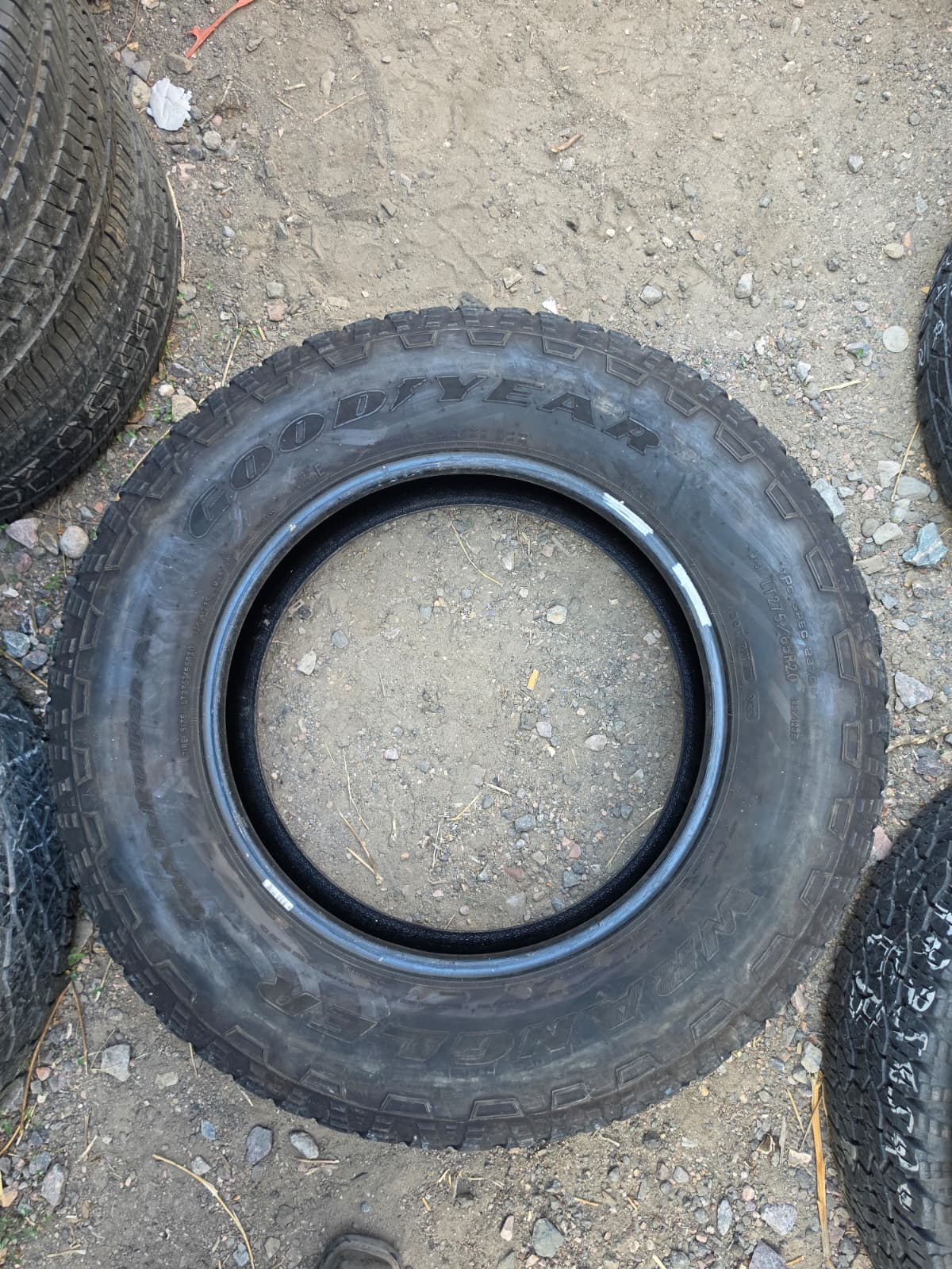 LT275/65R20 Set (4 Used Tires) Goodyear Wrangler Trail Runner AT