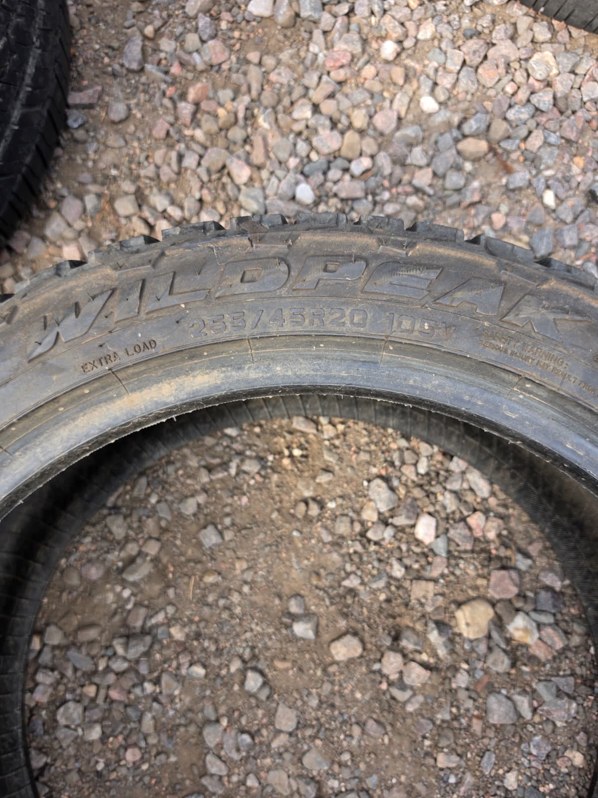 255/45R20 Pair (2 Used Tires) Falken WildPeak A/T