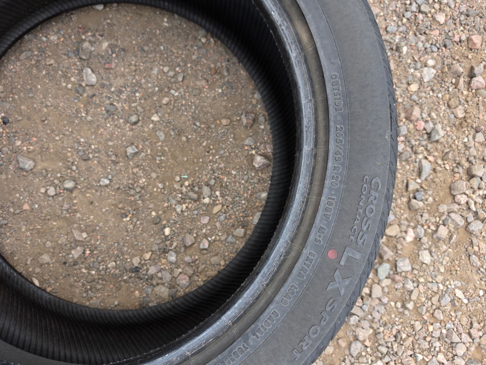 265/45R20 Pair (2 Used Tires) Continental CrossContact