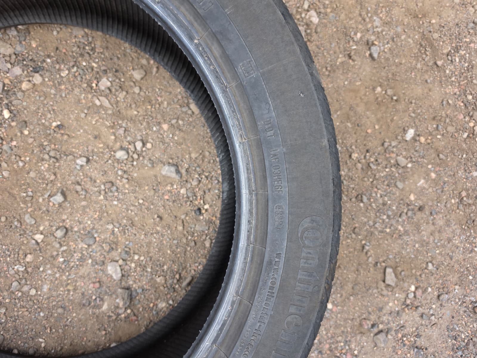 265/45R20 Pair (2 Used Tires) Continental CrossContact