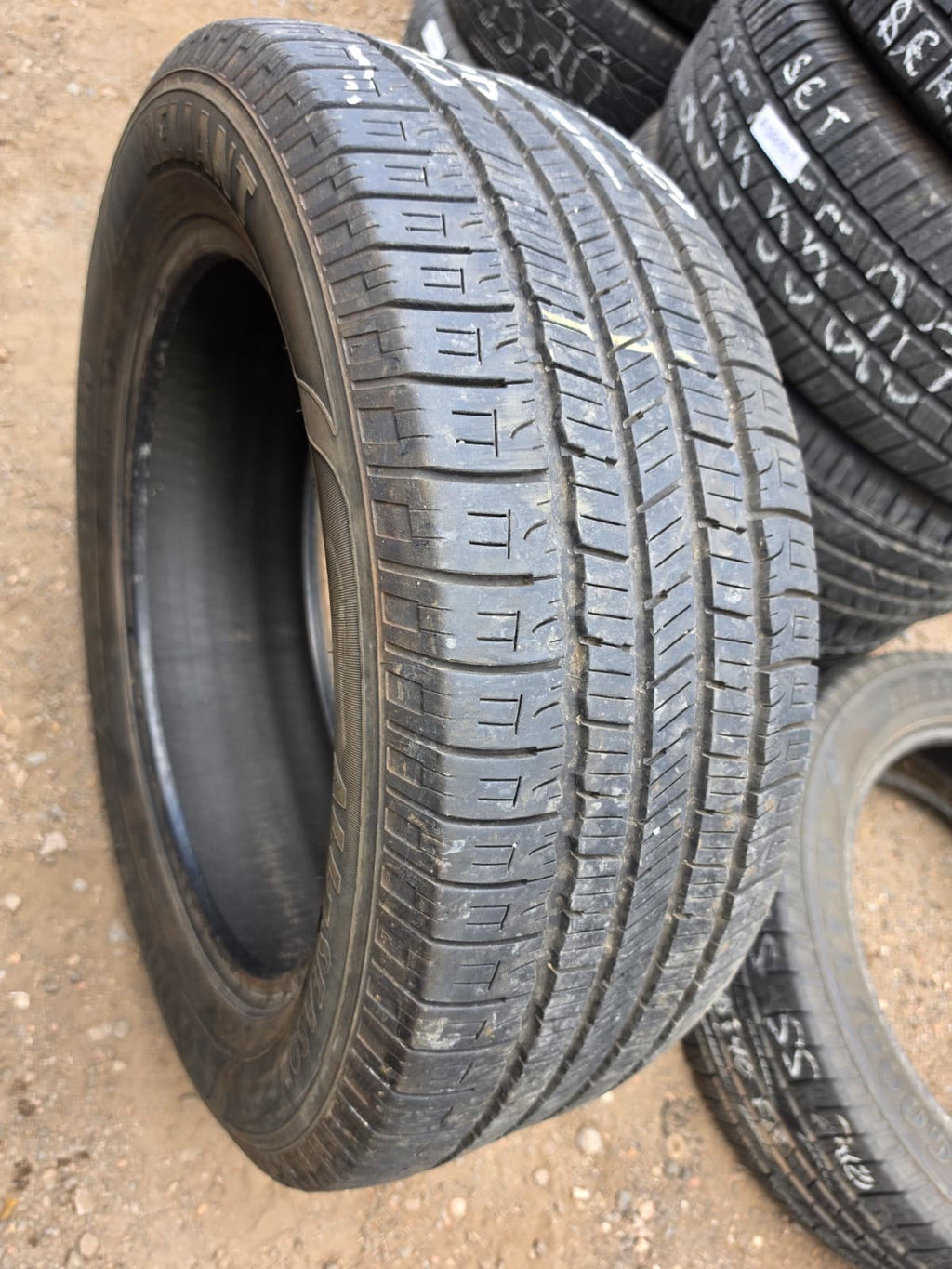 255/55R20 Pair (2 Used Tires)  Goodyear Reliant
